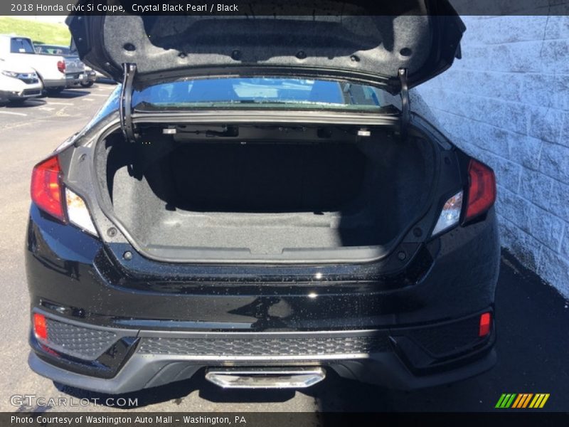 Crystal Black Pearl / Black 2018 Honda Civic Si Coupe