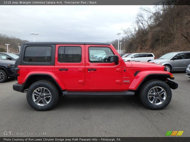 Firecracker Red / Black 2018 Jeep Wrangler Unlimited Sahara 4x4