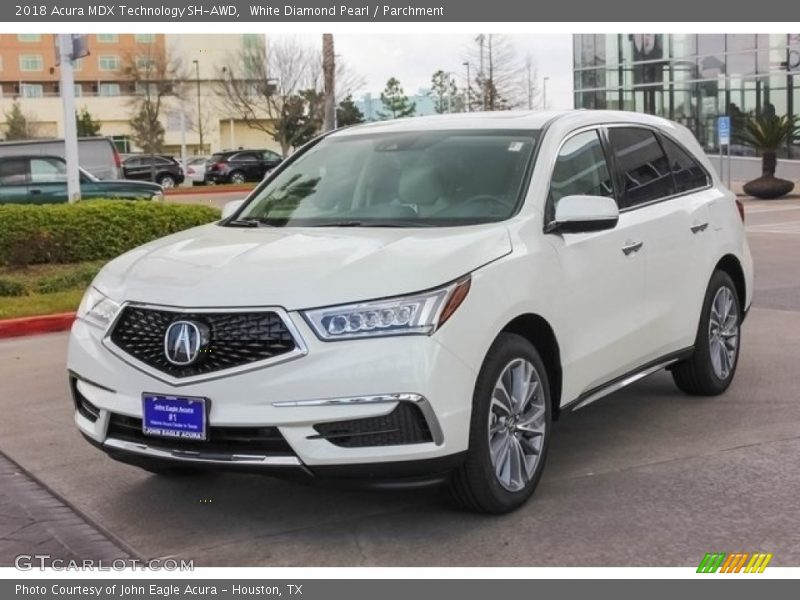 White Diamond Pearl / Parchment 2018 Acura MDX Technology SH-AWD