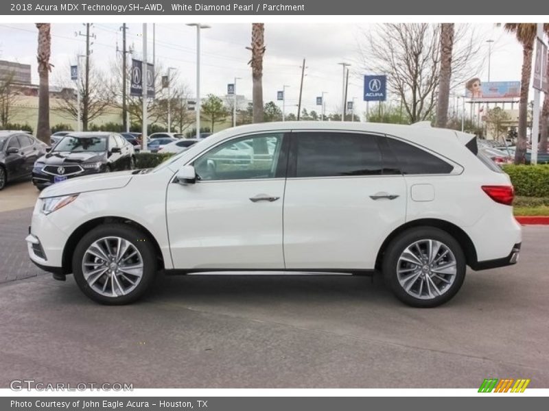 White Diamond Pearl / Parchment 2018 Acura MDX Technology SH-AWD