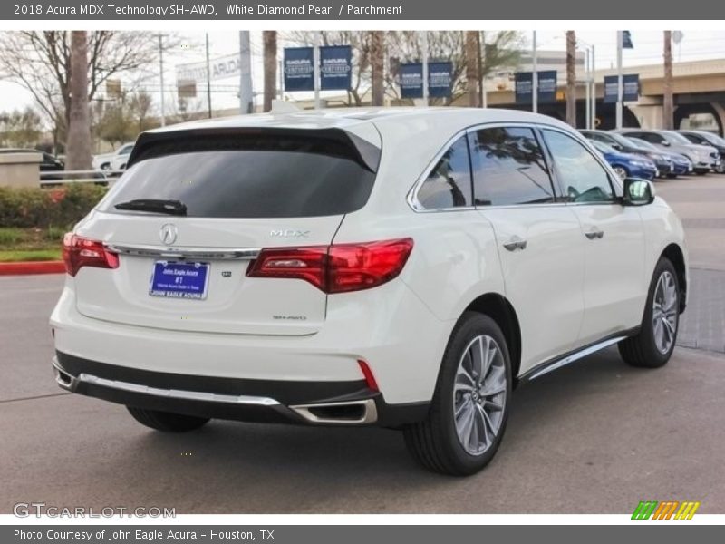 White Diamond Pearl / Parchment 2018 Acura MDX Technology SH-AWD