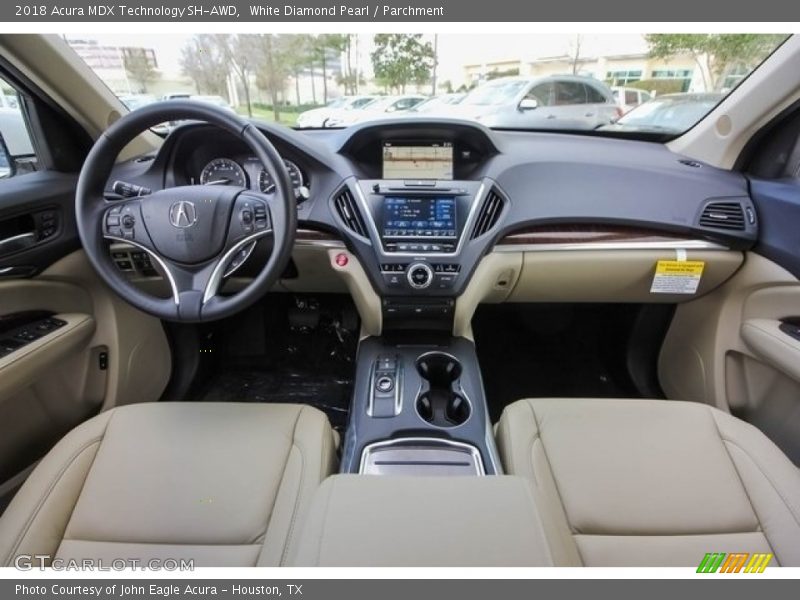 White Diamond Pearl / Parchment 2018 Acura MDX Technology SH-AWD