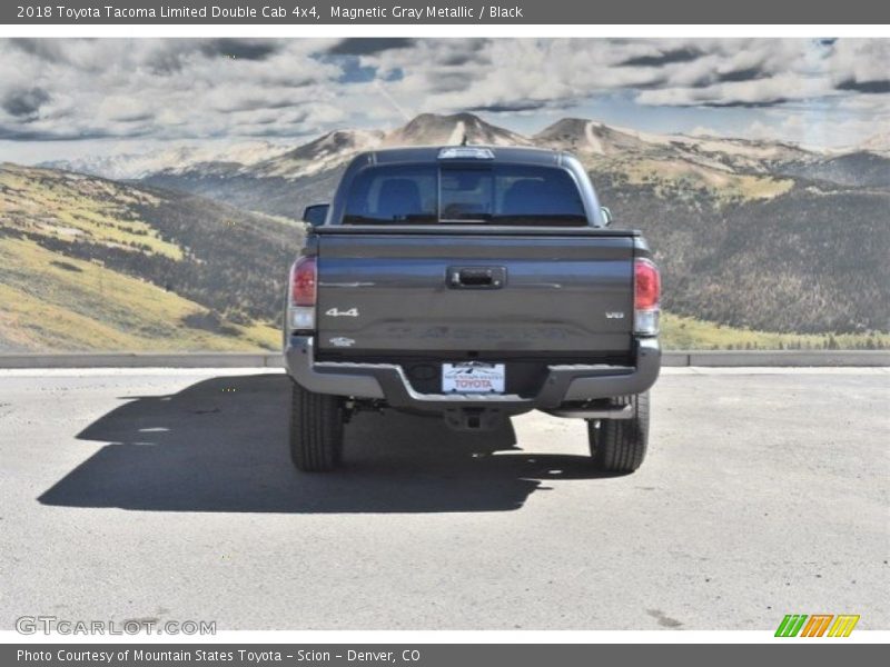 Magnetic Gray Metallic / Black 2018 Toyota Tacoma Limited Double Cab 4x4