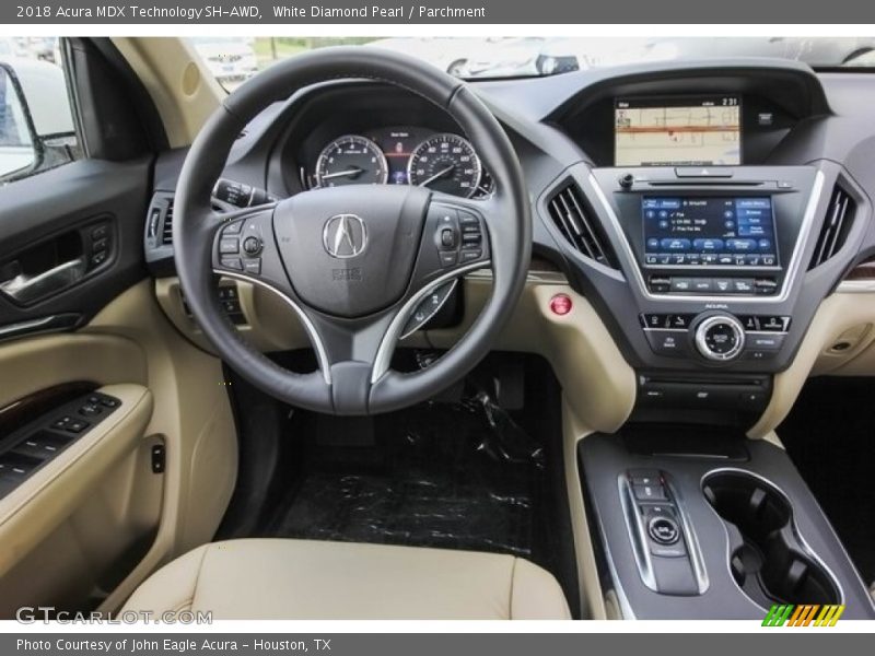 White Diamond Pearl / Parchment 2018 Acura MDX Technology SH-AWD