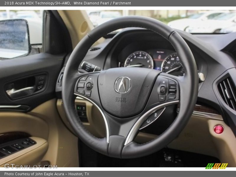 White Diamond Pearl / Parchment 2018 Acura MDX Technology SH-AWD