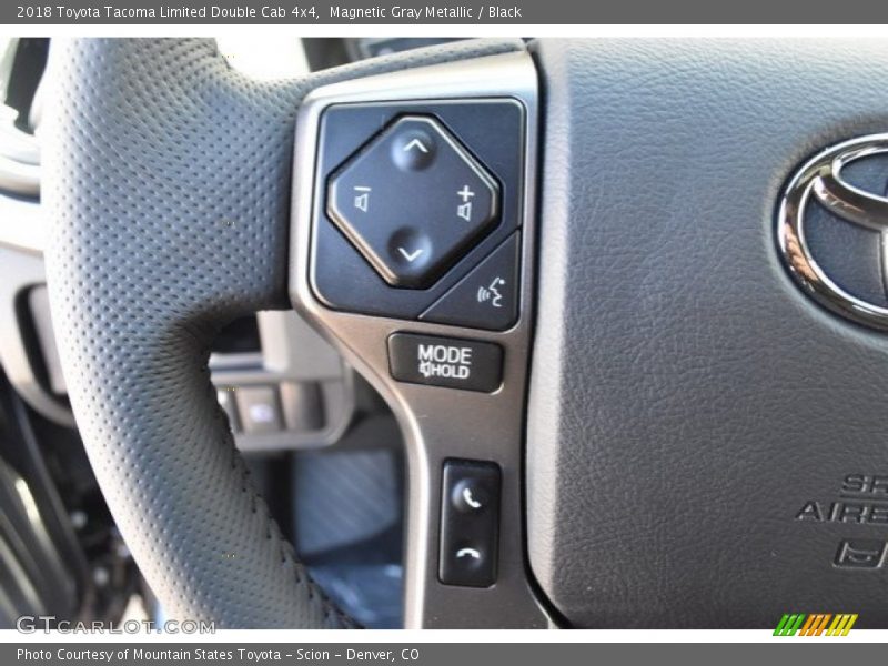 Magnetic Gray Metallic / Black 2018 Toyota Tacoma Limited Double Cab 4x4