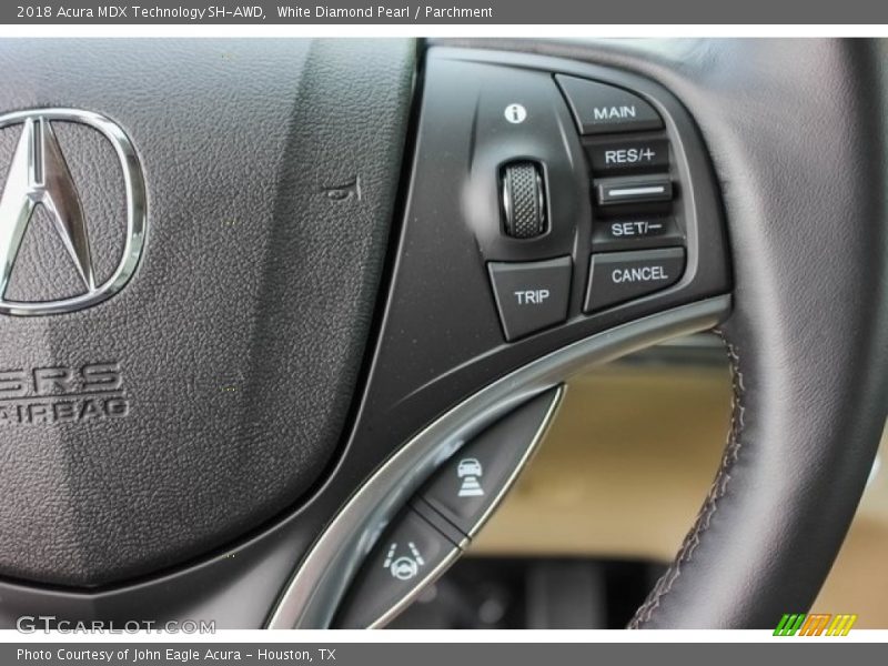 White Diamond Pearl / Parchment 2018 Acura MDX Technology SH-AWD