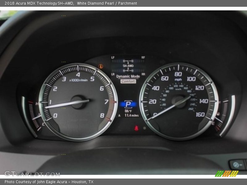 White Diamond Pearl / Parchment 2018 Acura MDX Technology SH-AWD