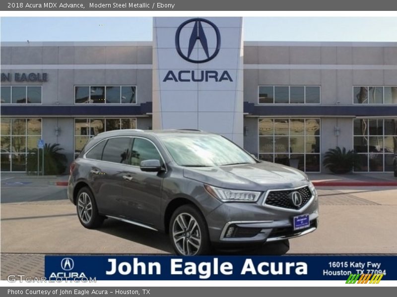 Modern Steel Metallic / Ebony 2018 Acura MDX Advance