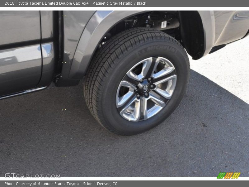 Magnetic Gray Metallic / Black 2018 Toyota Tacoma Limited Double Cab 4x4