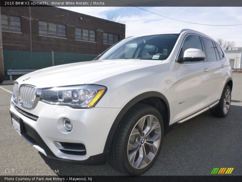 Mineral White Metallic / Mocha 2016 BMW X3 xDrive35i