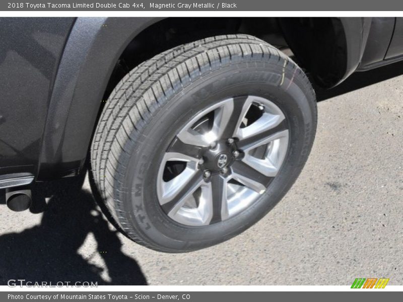 Magnetic Gray Metallic / Black 2018 Toyota Tacoma Limited Double Cab 4x4