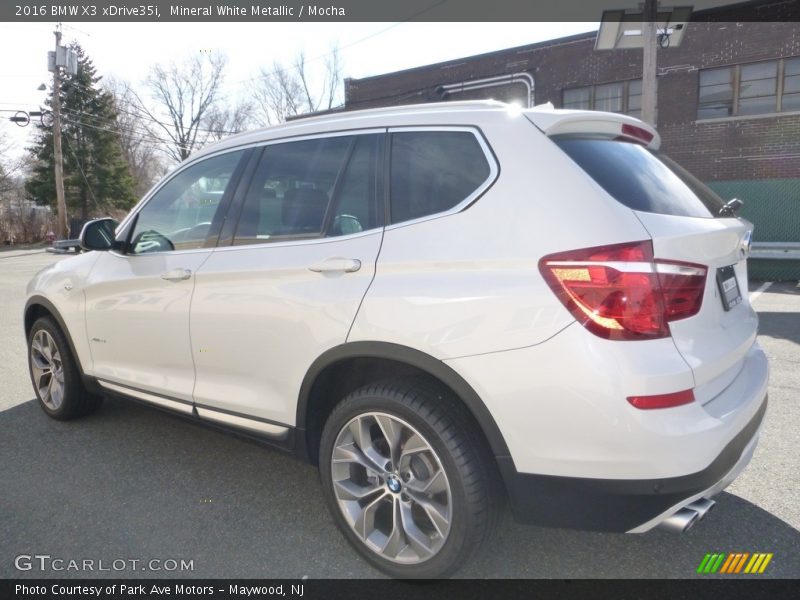 Mineral White Metallic / Mocha 2016 BMW X3 xDrive35i