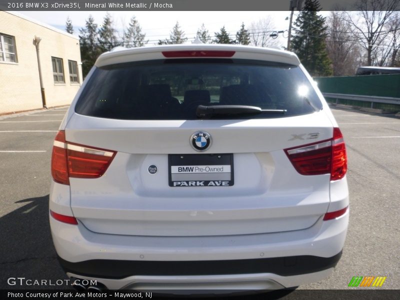 Mineral White Metallic / Mocha 2016 BMW X3 xDrive35i