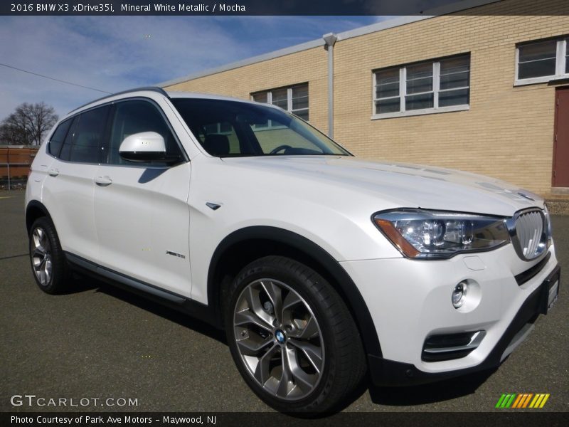 Mineral White Metallic / Mocha 2016 BMW X3 xDrive35i