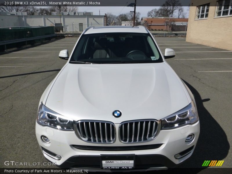 Mineral White Metallic / Mocha 2016 BMW X3 xDrive35i