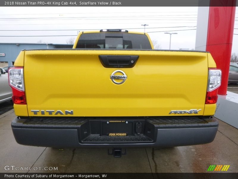 SolarFlare Yellow / Black 2018 Nissan Titan PRO-4X King Cab 4x4