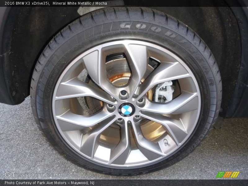 Mineral White Metallic / Mocha 2016 BMW X3 xDrive35i