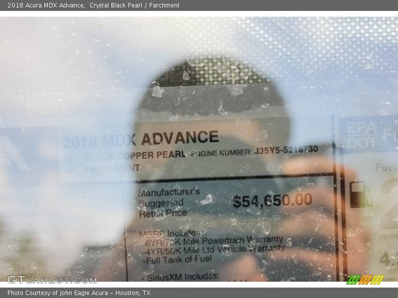 Crystal Black Pearl / Parchment 2018 Acura MDX Advance