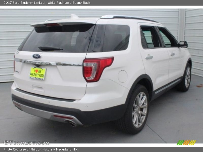 White Platinum / Ebony Black 2017 Ford Explorer Limited