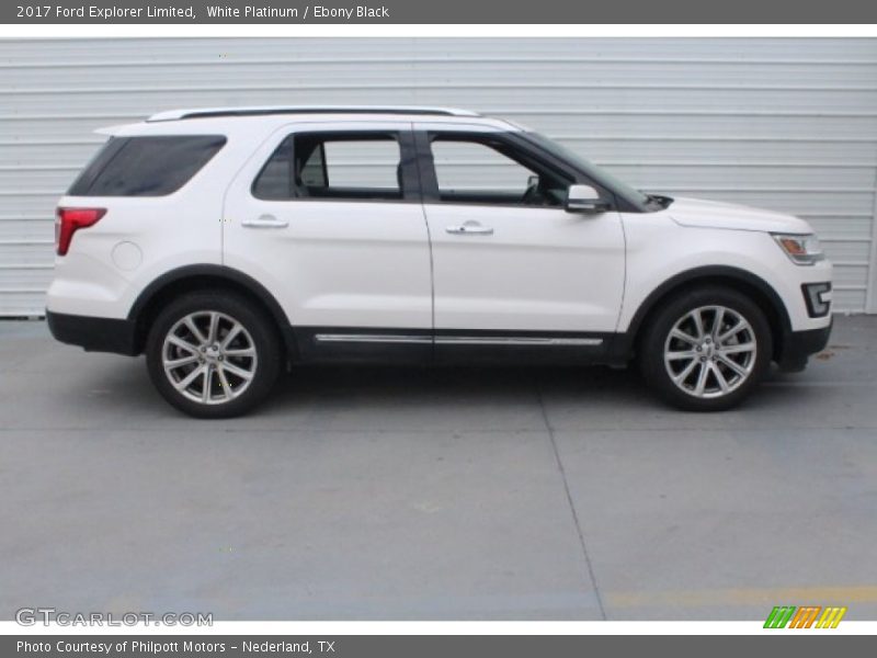 White Platinum / Ebony Black 2017 Ford Explorer Limited