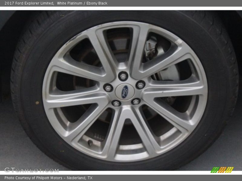 White Platinum / Ebony Black 2017 Ford Explorer Limited