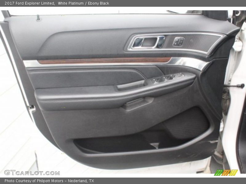 White Platinum / Ebony Black 2017 Ford Explorer Limited