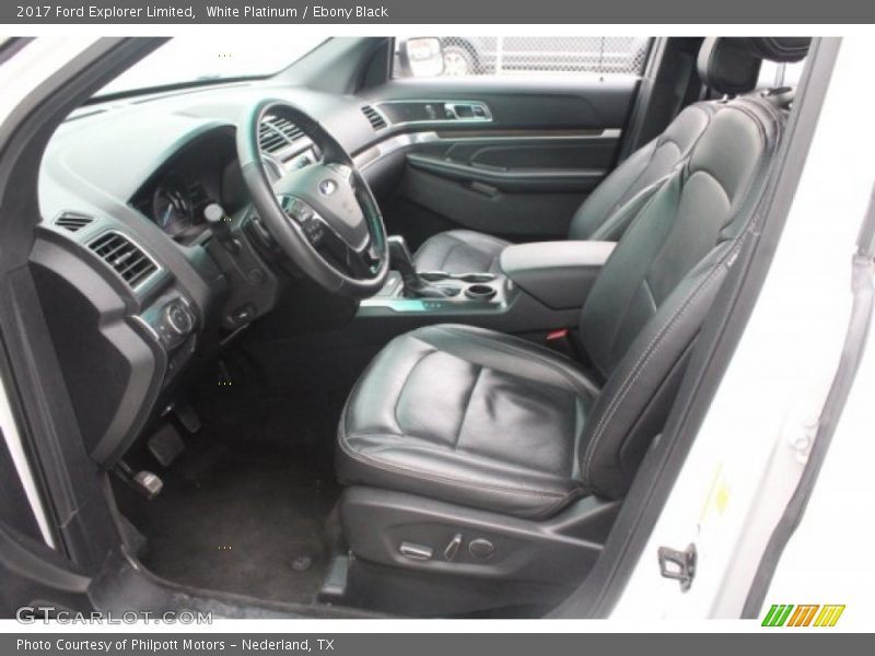 White Platinum / Ebony Black 2017 Ford Explorer Limited