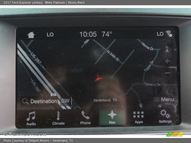 White Platinum / Ebony Black 2017 Ford Explorer Limited