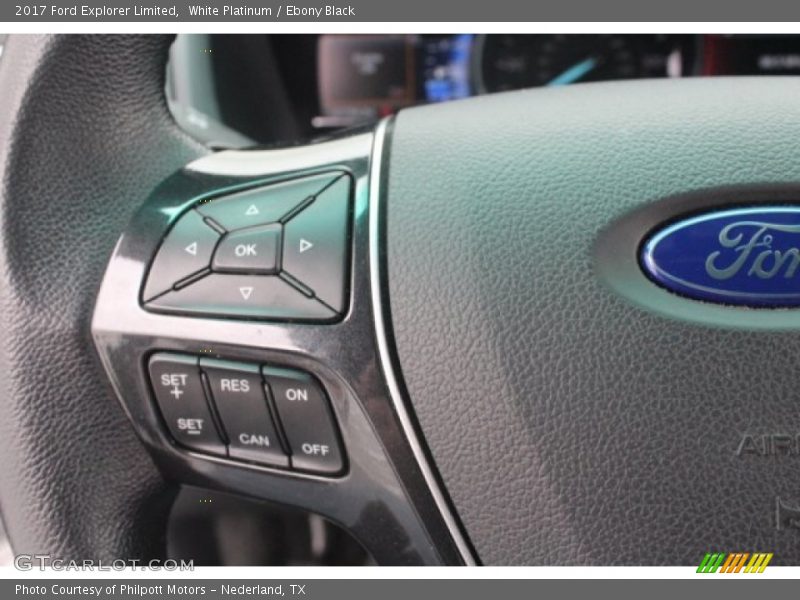 White Platinum / Ebony Black 2017 Ford Explorer Limited