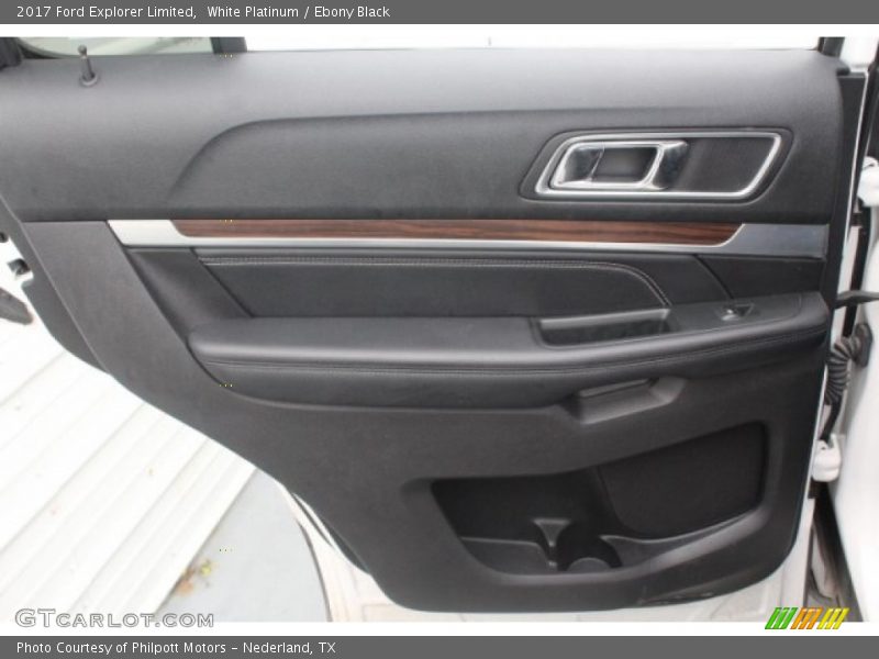 White Platinum / Ebony Black 2017 Ford Explorer Limited