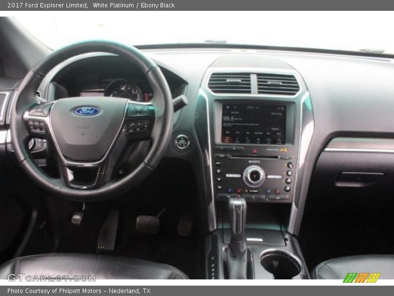 White Platinum / Ebony Black 2017 Ford Explorer Limited