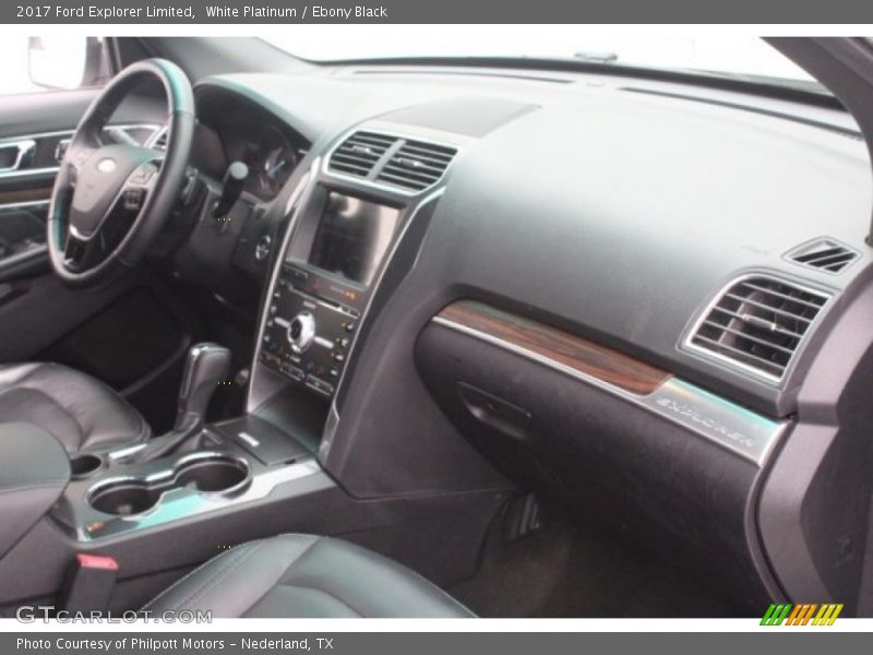 White Platinum / Ebony Black 2017 Ford Explorer Limited