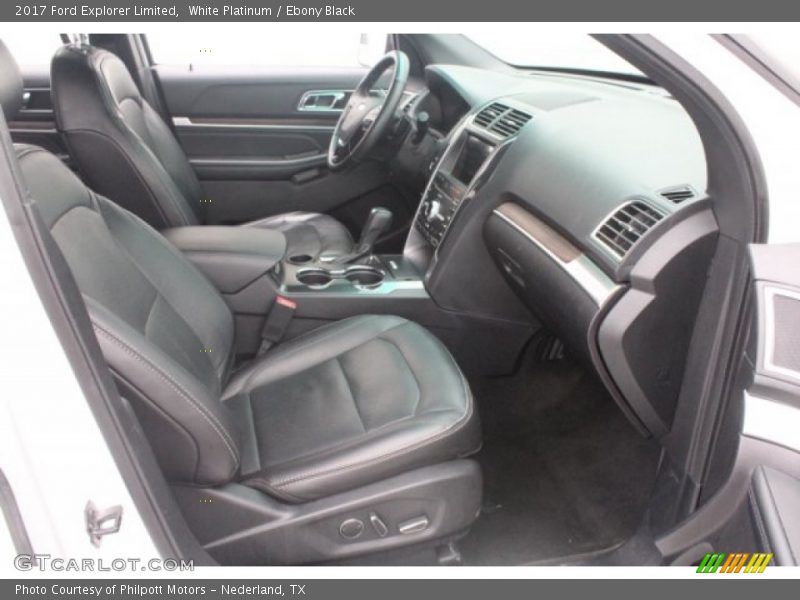 White Platinum / Ebony Black 2017 Ford Explorer Limited