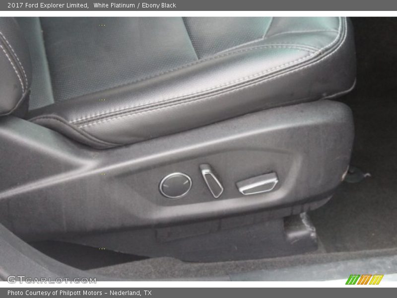White Platinum / Ebony Black 2017 Ford Explorer Limited