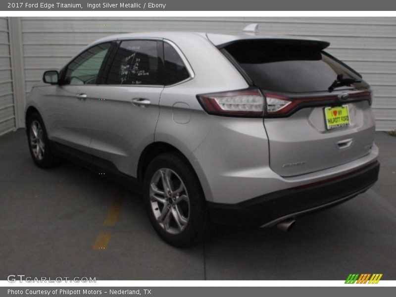Ingot Silver Metallic / Ebony 2017 Ford Edge Titanium