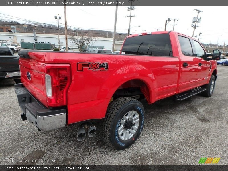 Race Red / Earth Gray 2018 Ford F350 Super Duty XLT Crew Cab 4x4