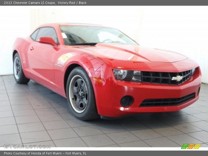 Victory Red / Black 2013 Chevrolet Camaro LS Coupe