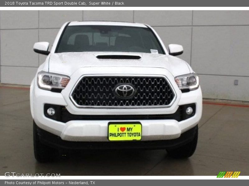 Super White / Black 2018 Toyota Tacoma TRD Sport Double Cab