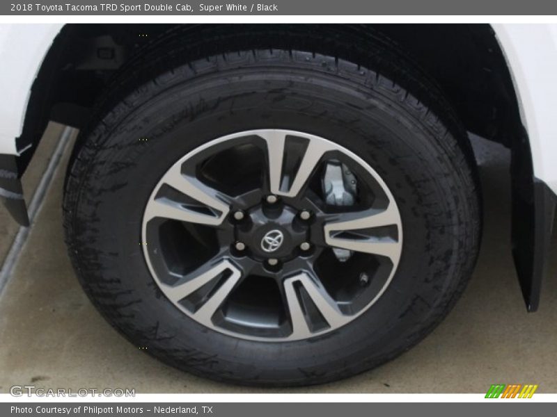 Super White / Black 2018 Toyota Tacoma TRD Sport Double Cab