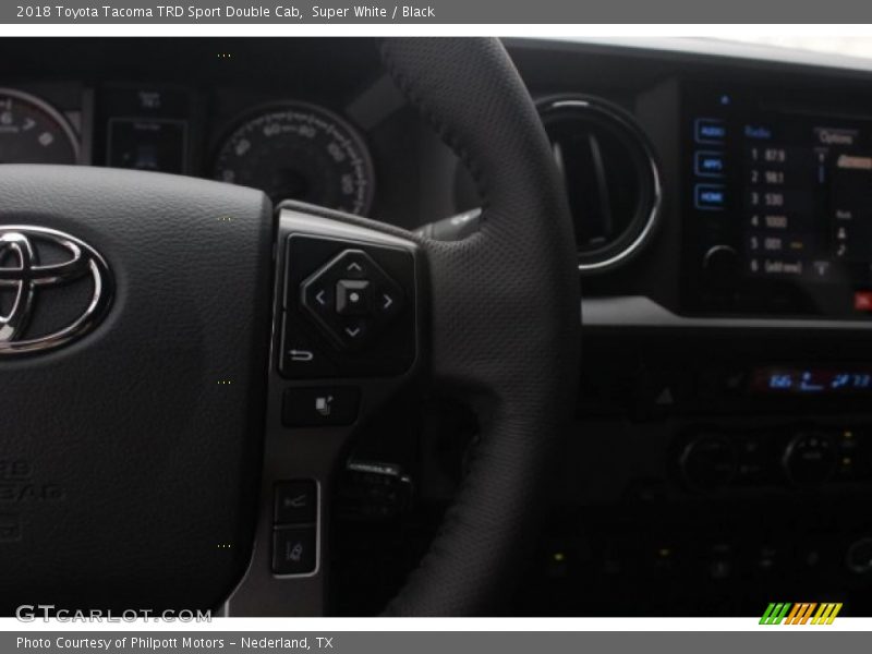 Super White / Black 2018 Toyota Tacoma TRD Sport Double Cab