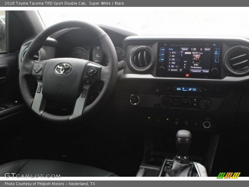 Super White / Black 2018 Toyota Tacoma TRD Sport Double Cab