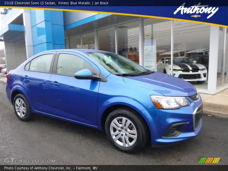Kinetic Blue Metallic / Jet Black 2018 Chevrolet Sonic LS Sedan