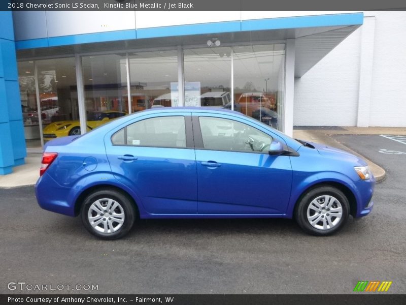 Kinetic Blue Metallic / Jet Black 2018 Chevrolet Sonic LS Sedan