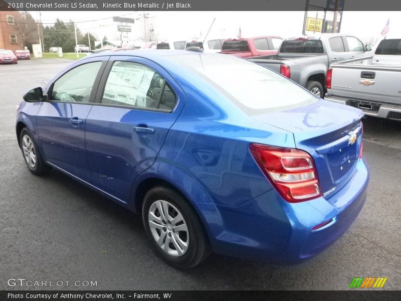 Kinetic Blue Metallic / Jet Black 2018 Chevrolet Sonic LS Sedan