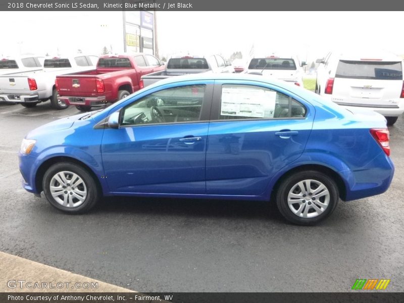 Kinetic Blue Metallic / Jet Black 2018 Chevrolet Sonic LS Sedan