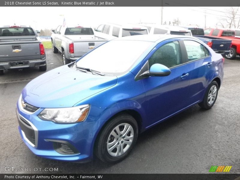Kinetic Blue Metallic / Jet Black 2018 Chevrolet Sonic LS Sedan