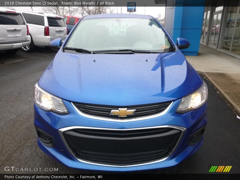 Kinetic Blue Metallic / Jet Black 2018 Chevrolet Sonic LS Sedan
