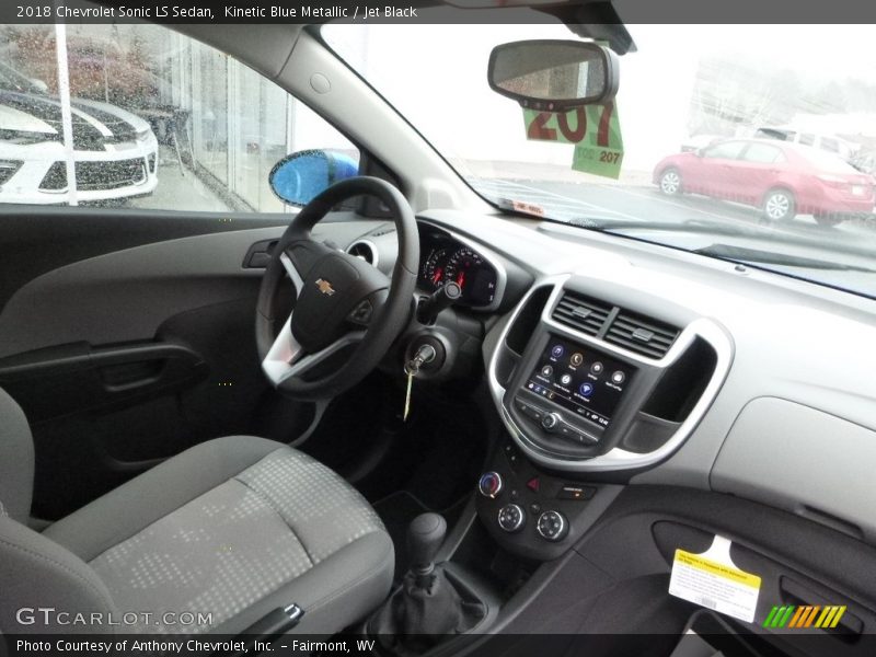 Kinetic Blue Metallic / Jet Black 2018 Chevrolet Sonic LS Sedan