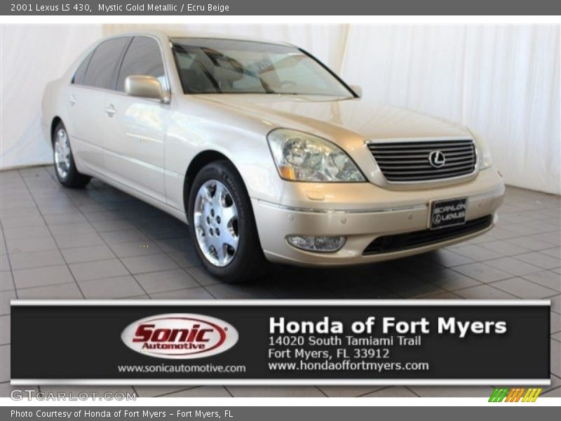 Mystic Gold Metallic / Ecru Beige 2001 Lexus LS 430